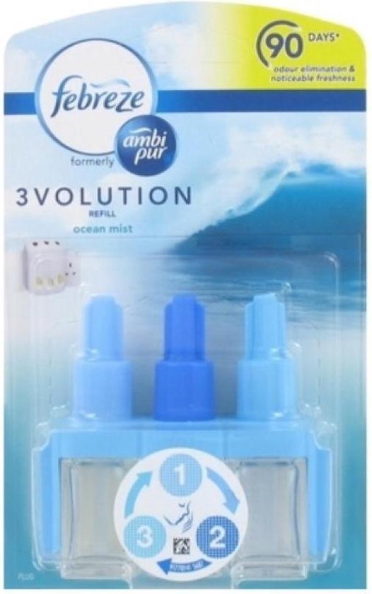 Ambi Pur Febreze 3volution Refill Ocean Mist 20ml Ambi Pur Febreze 3volution Refill Ocean Mist 20ml